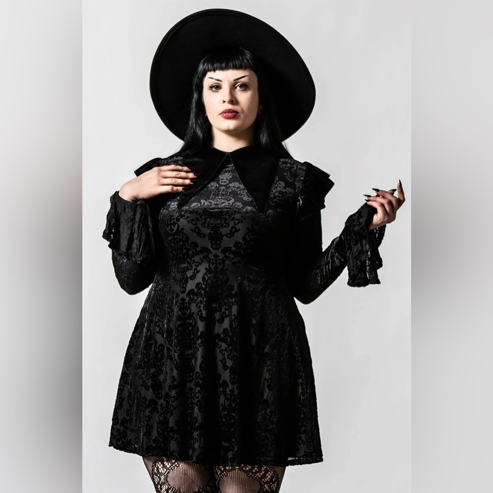 Killstar Carpe Noctem Collar Dress
